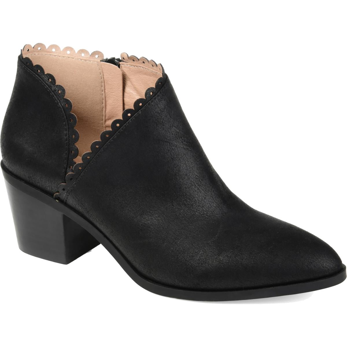Tessa Scalloped Booties Ankle Boots