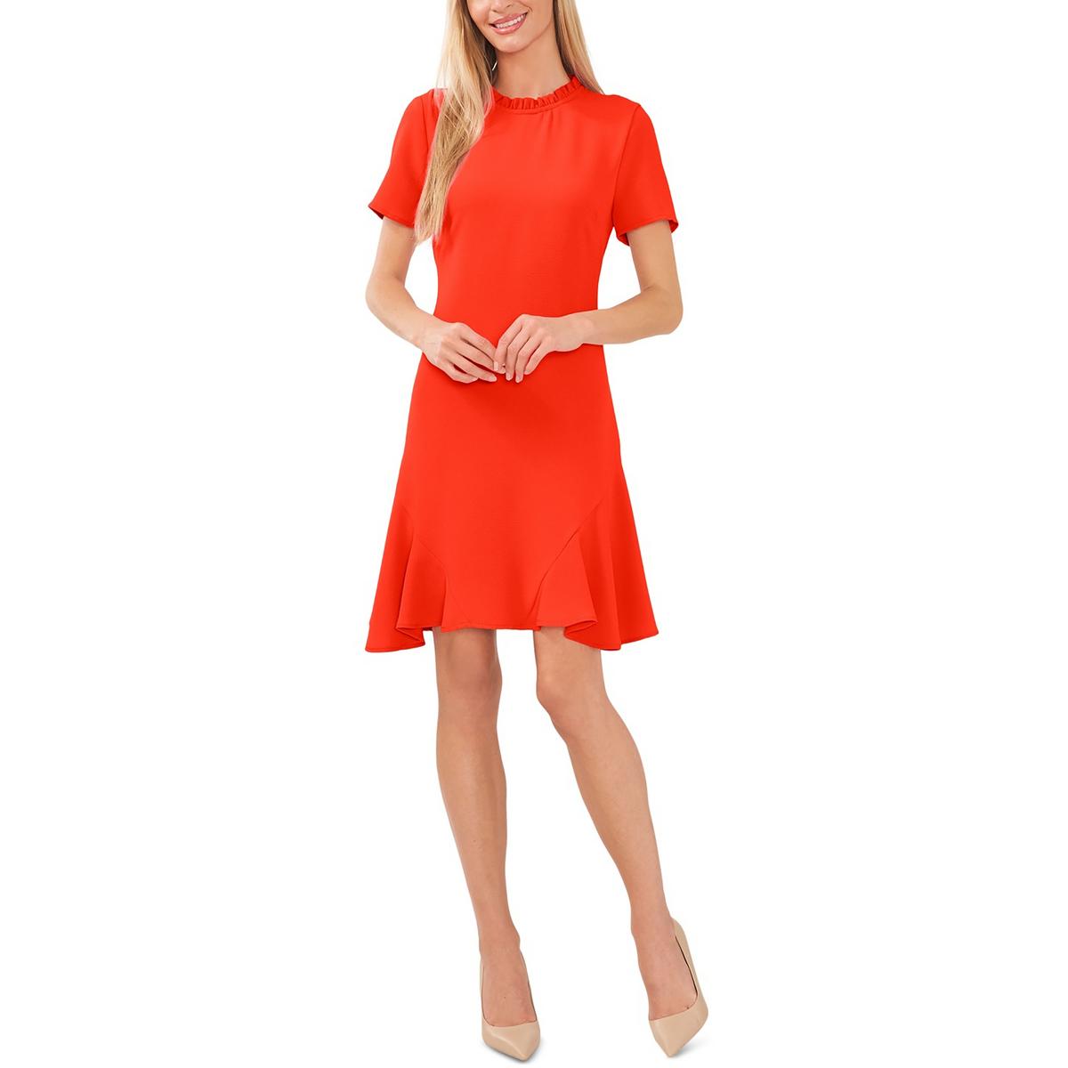 U-Neck Solid Midi Dress