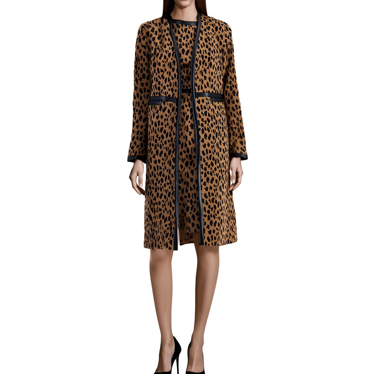 Petites Animal Print Soft Shell Jacket