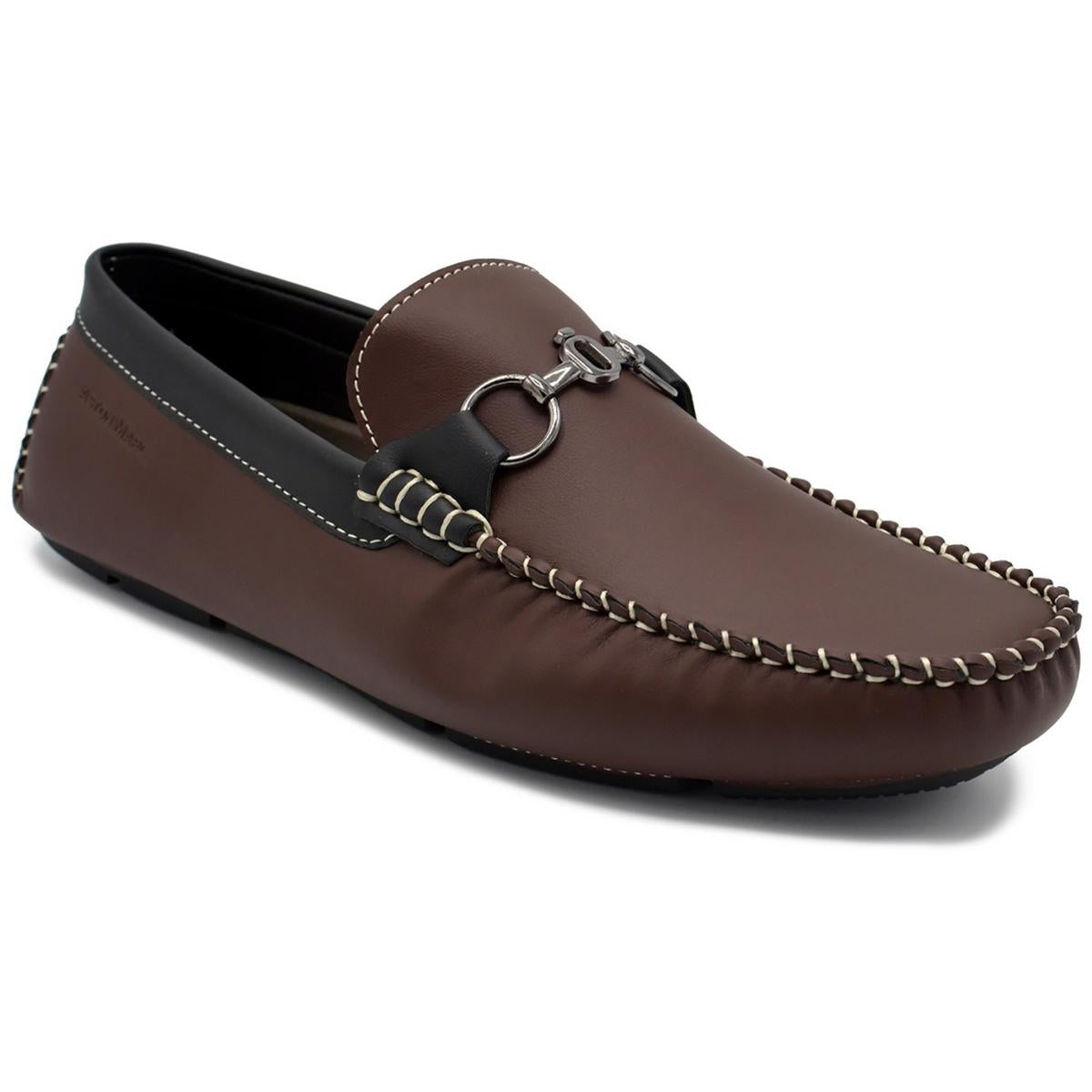 Faux Leather Slip-On Driving Moccasins