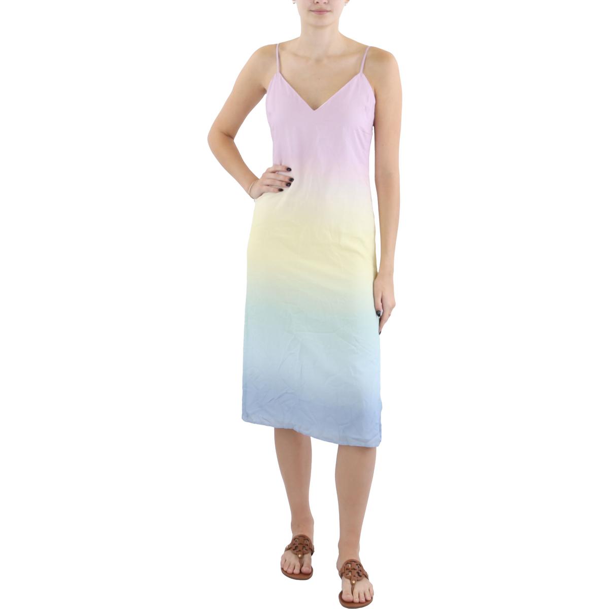 Ombre Midi Slip Dress