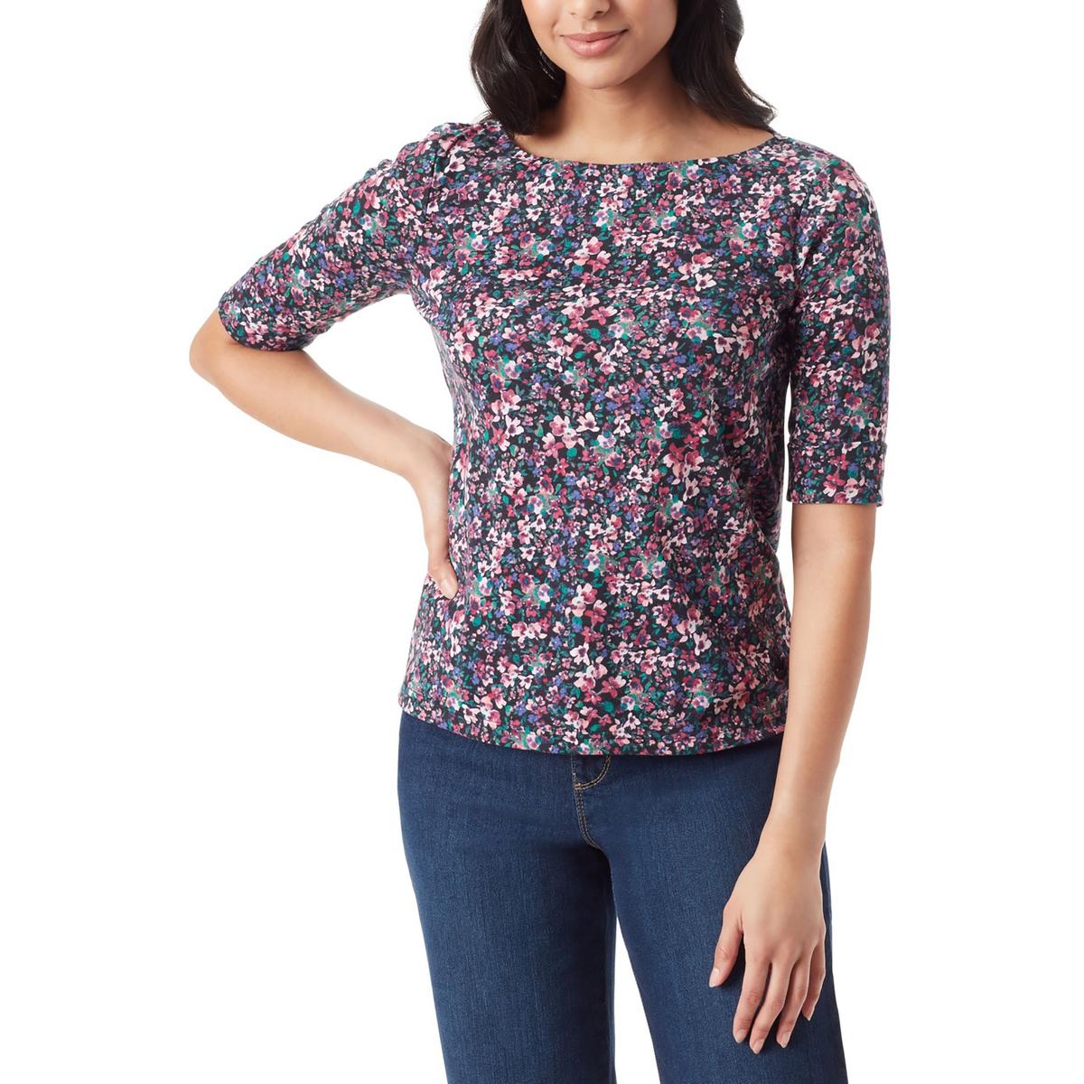 Solid Cotton Pullover Top