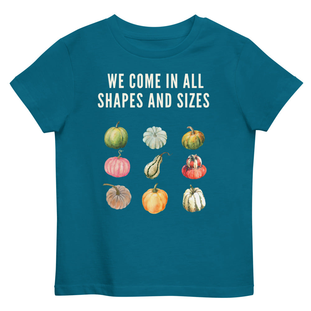 Fall Pumpkins Organic Kids T-shirt | Ocean Depth