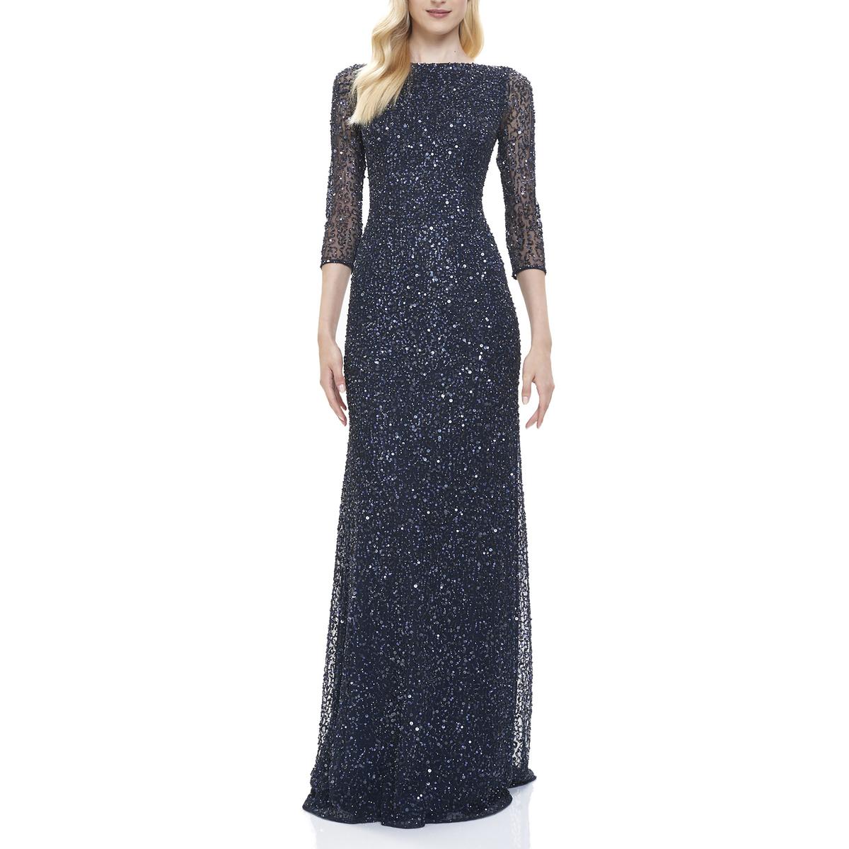 Sequined Long Evening Dress