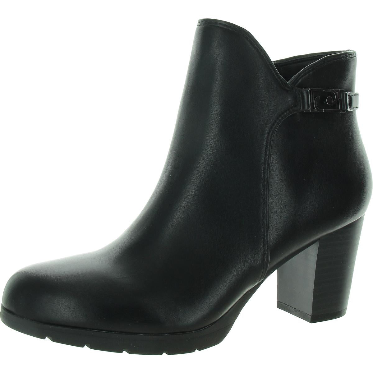 Regency Block Heel Round Toe Mid-Calf Boots