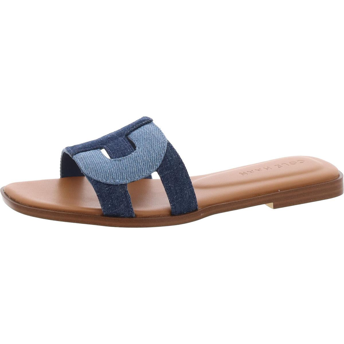 Chrisee Sandal Slip On Square Open Toe Slide Sandals