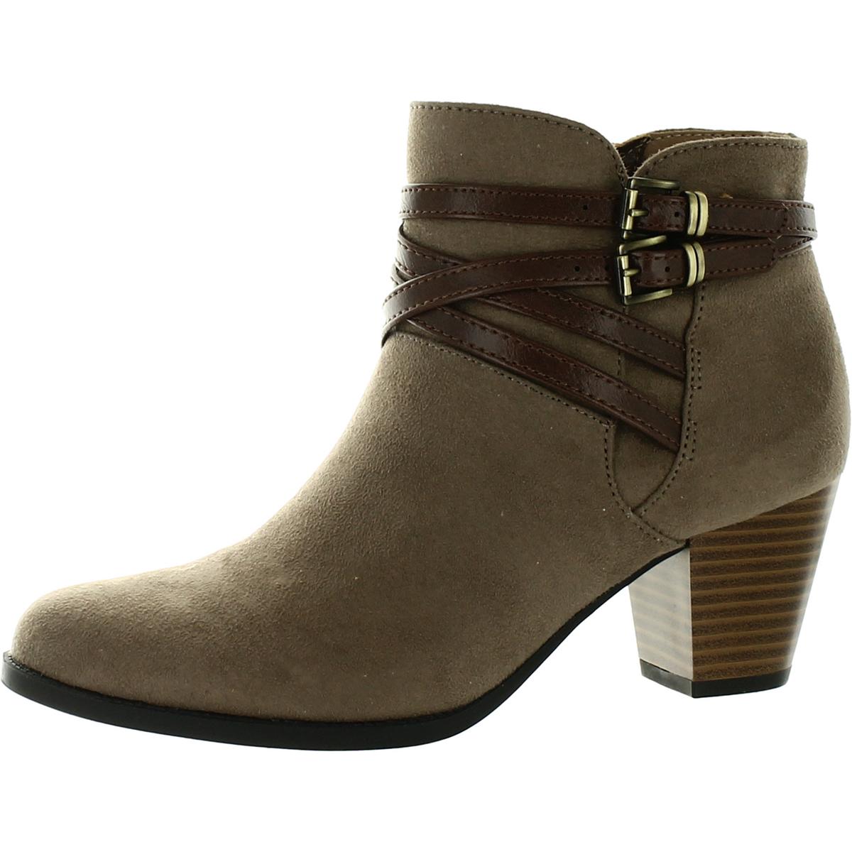 Jezebel Faux Suede Memory Foam Block Heel Boot