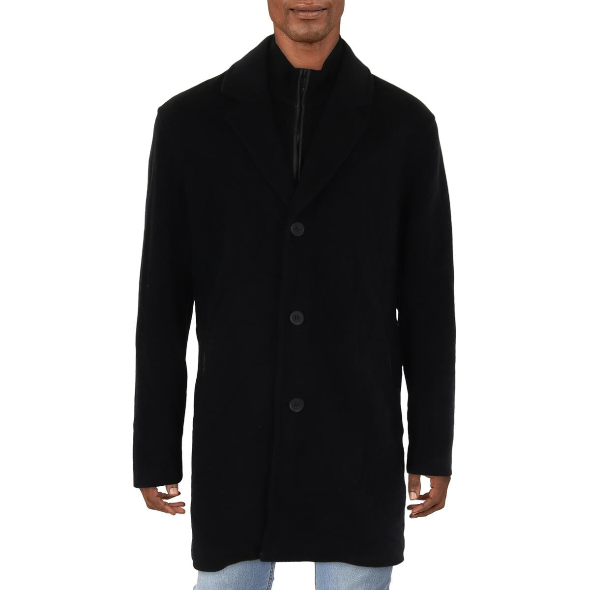Long Solid Wool Coat