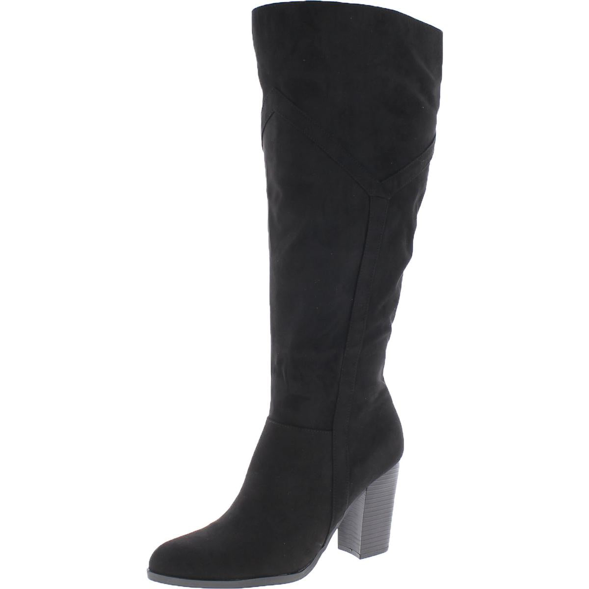 Kyllie Faux Suede Wide Calf Knee-High Boots