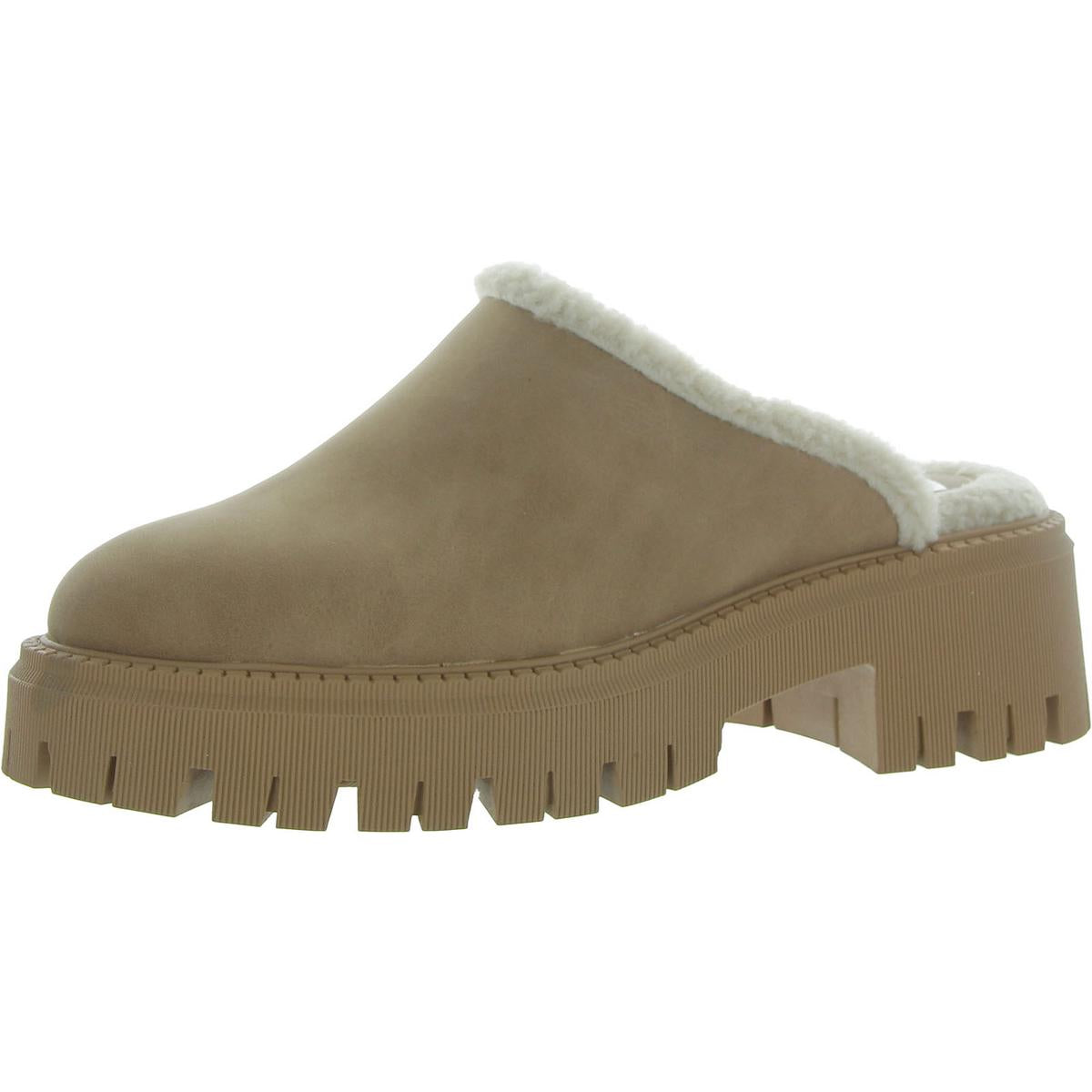 Gracelyn Faux Leather Platform Loafer Slippers