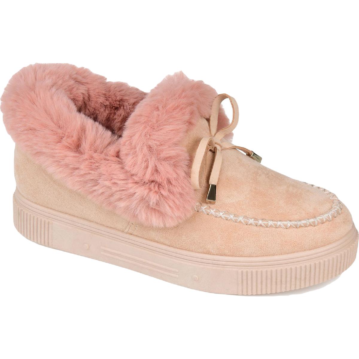 Midnight Faux Suede Moccasins