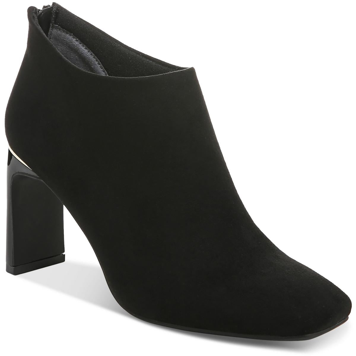 Brittnee Zipper Faux Suede Booties