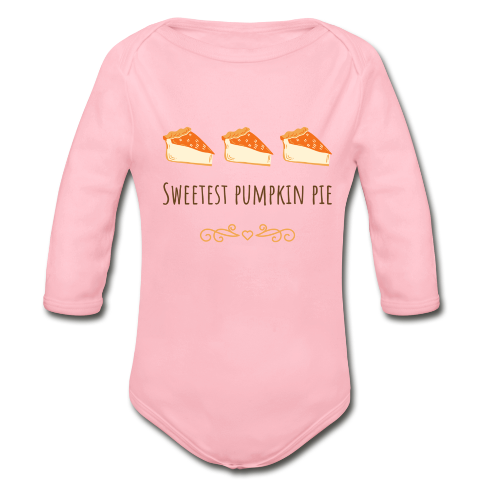 Pumpkin Pie Organic Long Sleeve Onesie