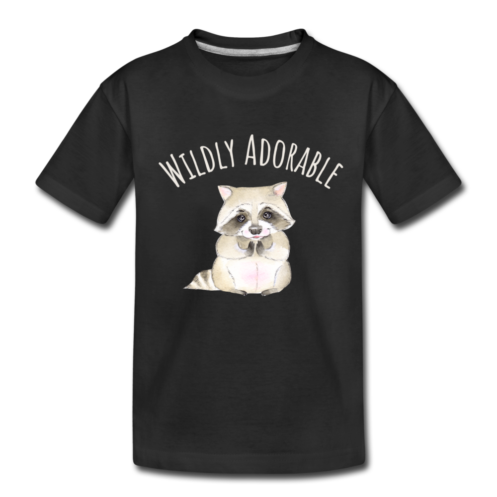 "Wildly Adorable" Organic Kids' T-shirt | Racoon