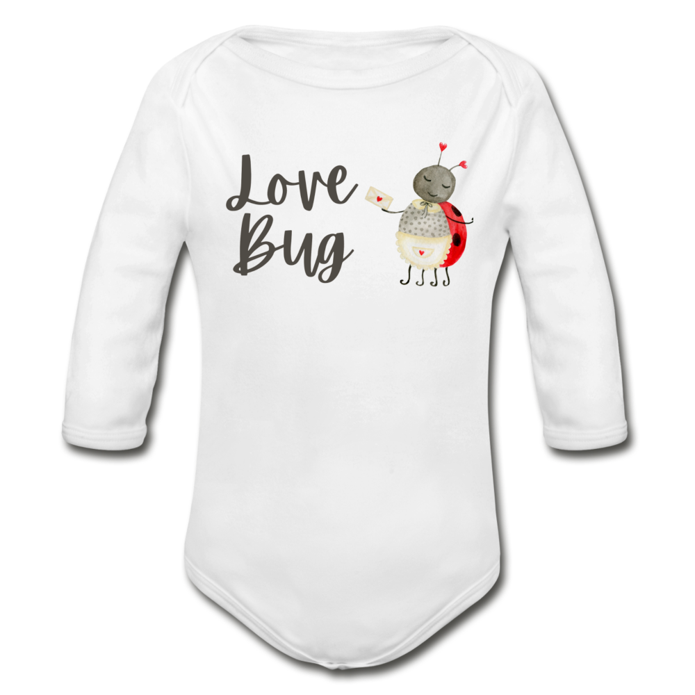 "Love Bug" Organic Long Sleeve Onesie