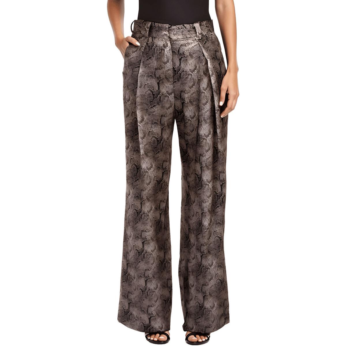 Snake Print High-Waisted Pants