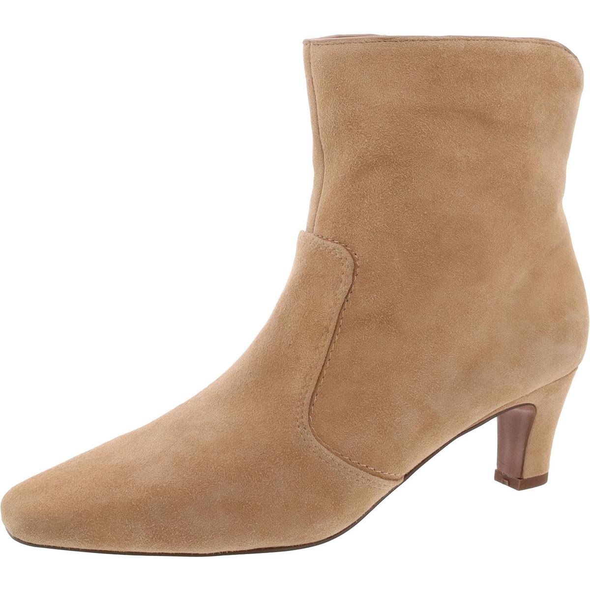 Alexandria Suede Square Toe Booties