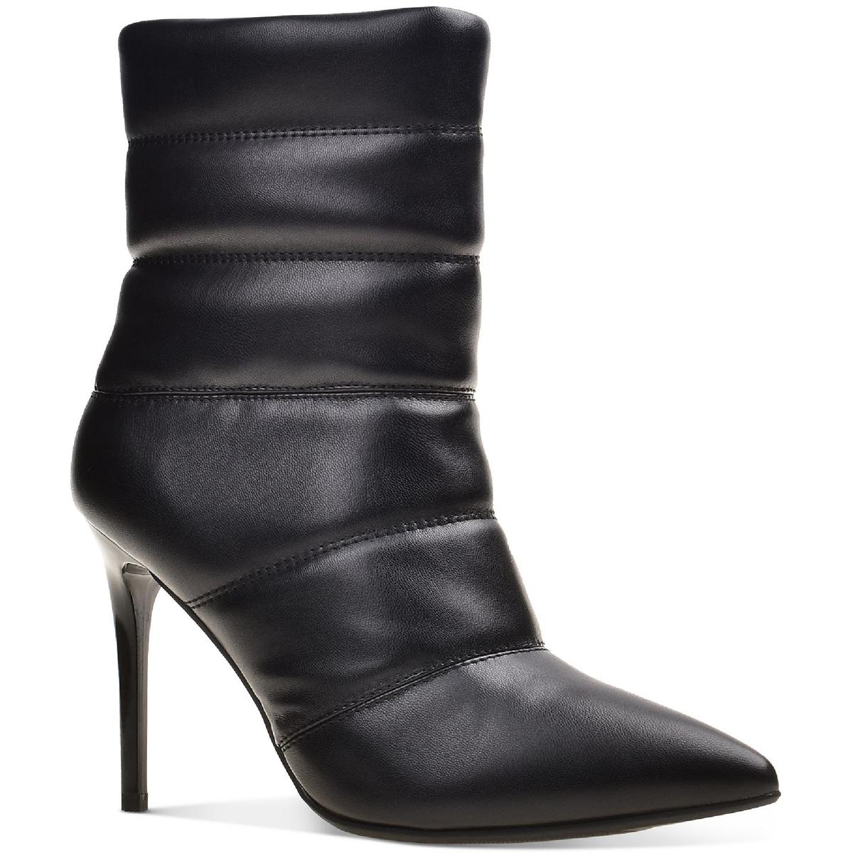 Duaa Faux Leather Ankle Ankle Boots