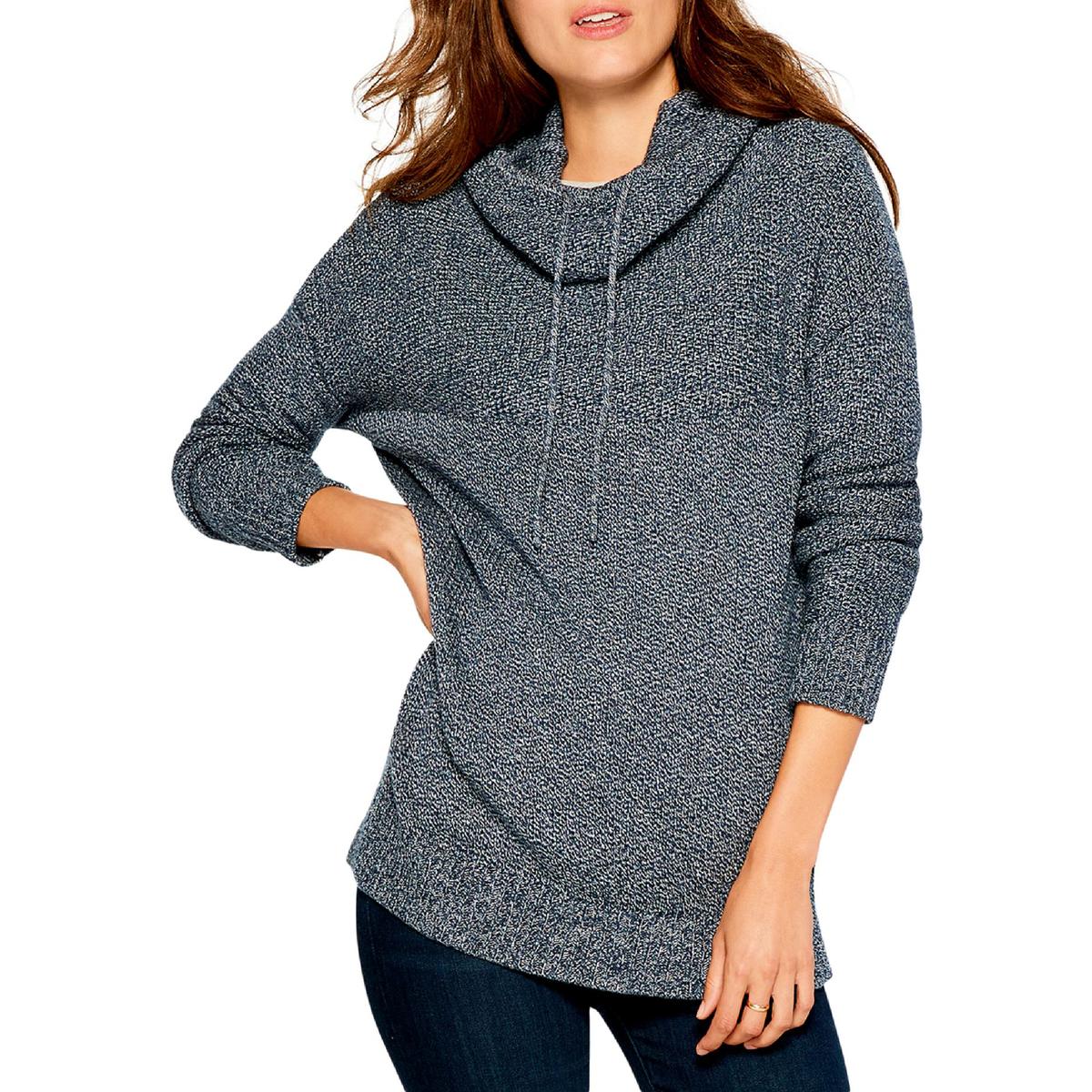 Bundle Up Funnel Neck Marled Pullover Sweater