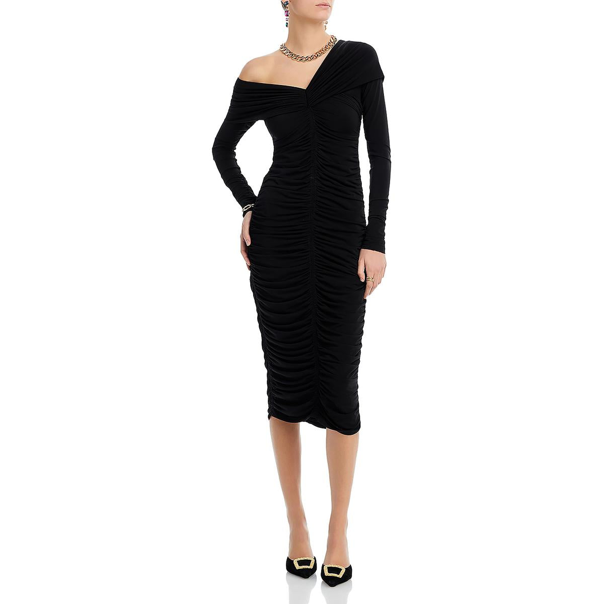 Marie Ruched One Shoulder Cocktail And Party Dress