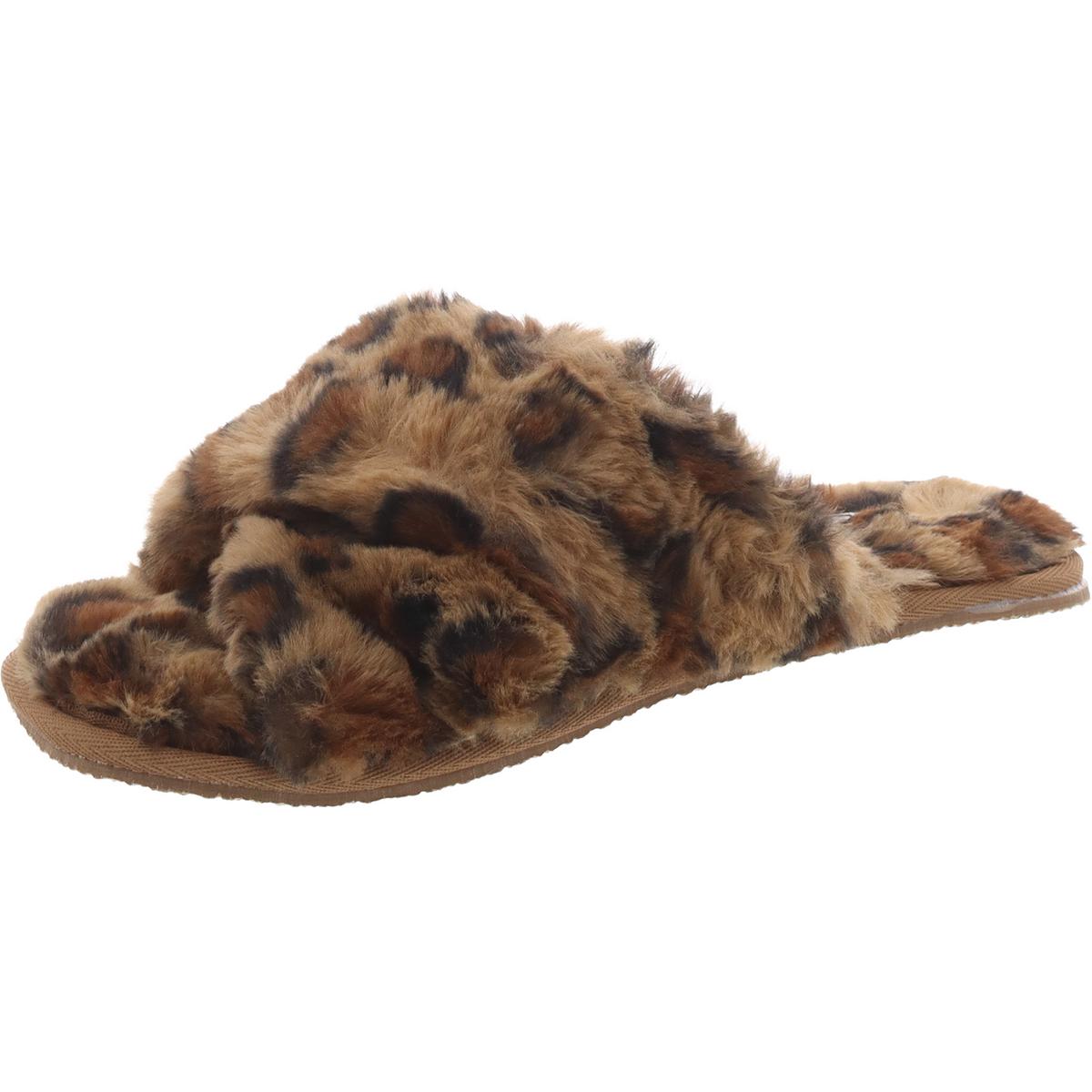Mae Faux Fur Slip On Slide Slippers