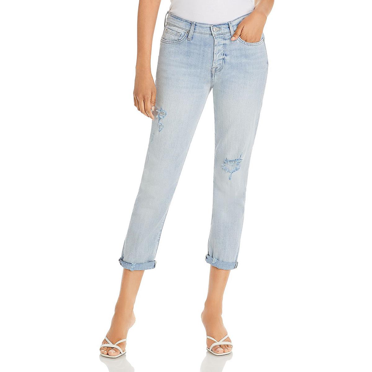 Denim Light Wash Boyfriend Jeans