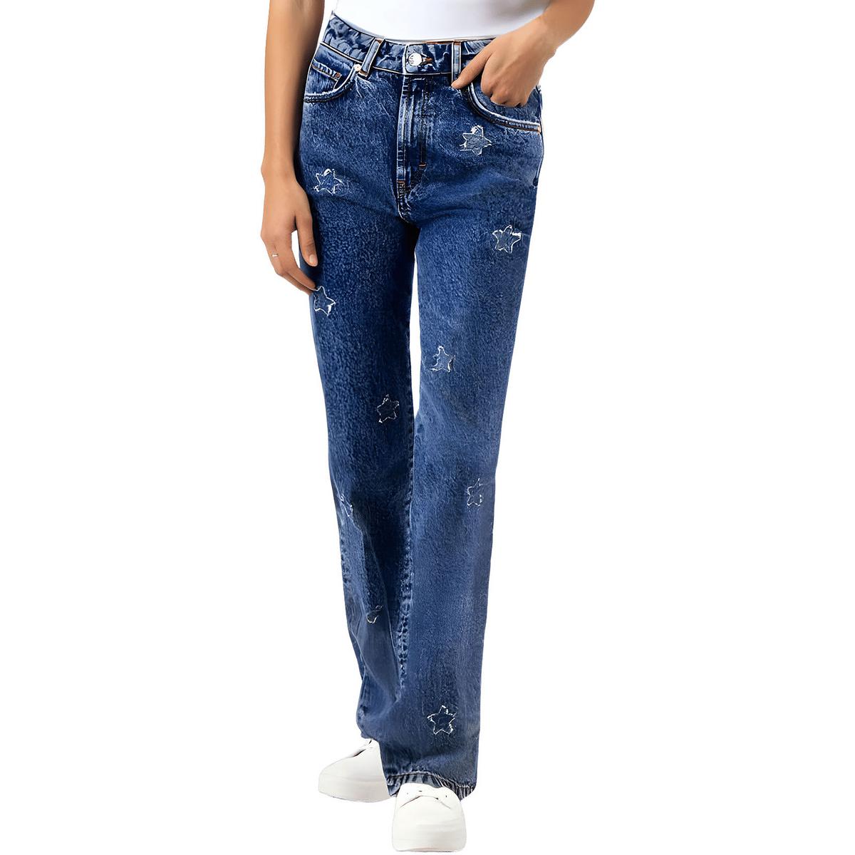 Gilissi Embellished Denim Straight Leg Jeans