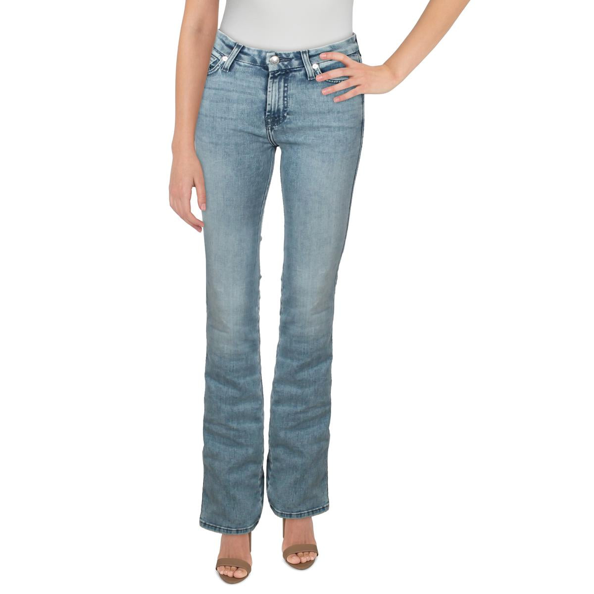 The Kimmie Light Wash Natural Waist Bootcut Jeans