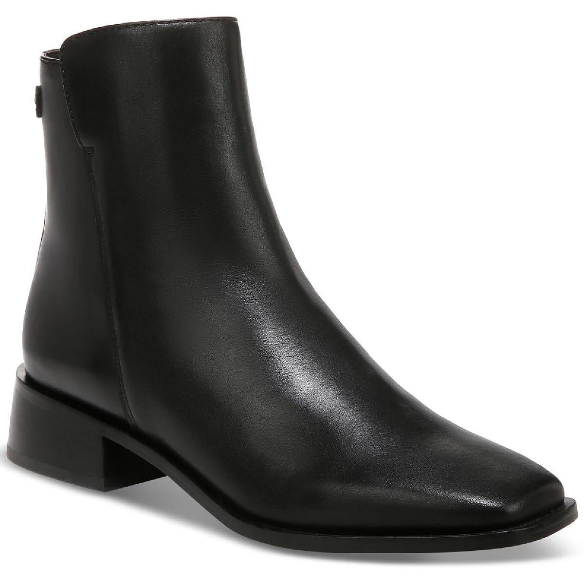 Thatcher Leather Square Toe Ankle Boots