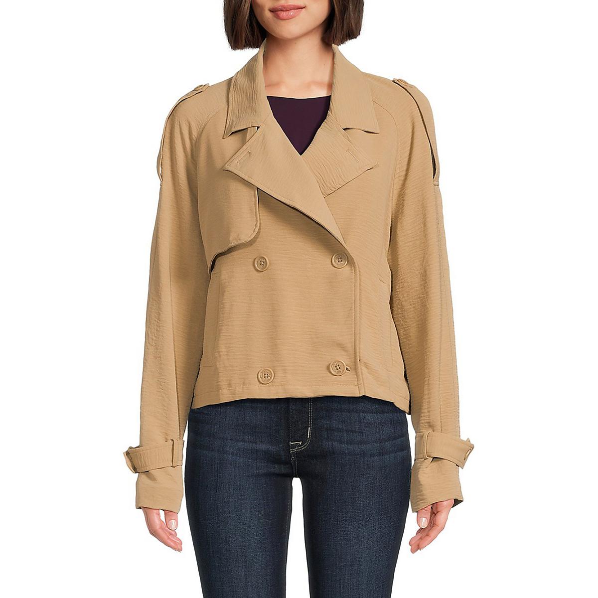 Solid Cropped Shirt Jacket