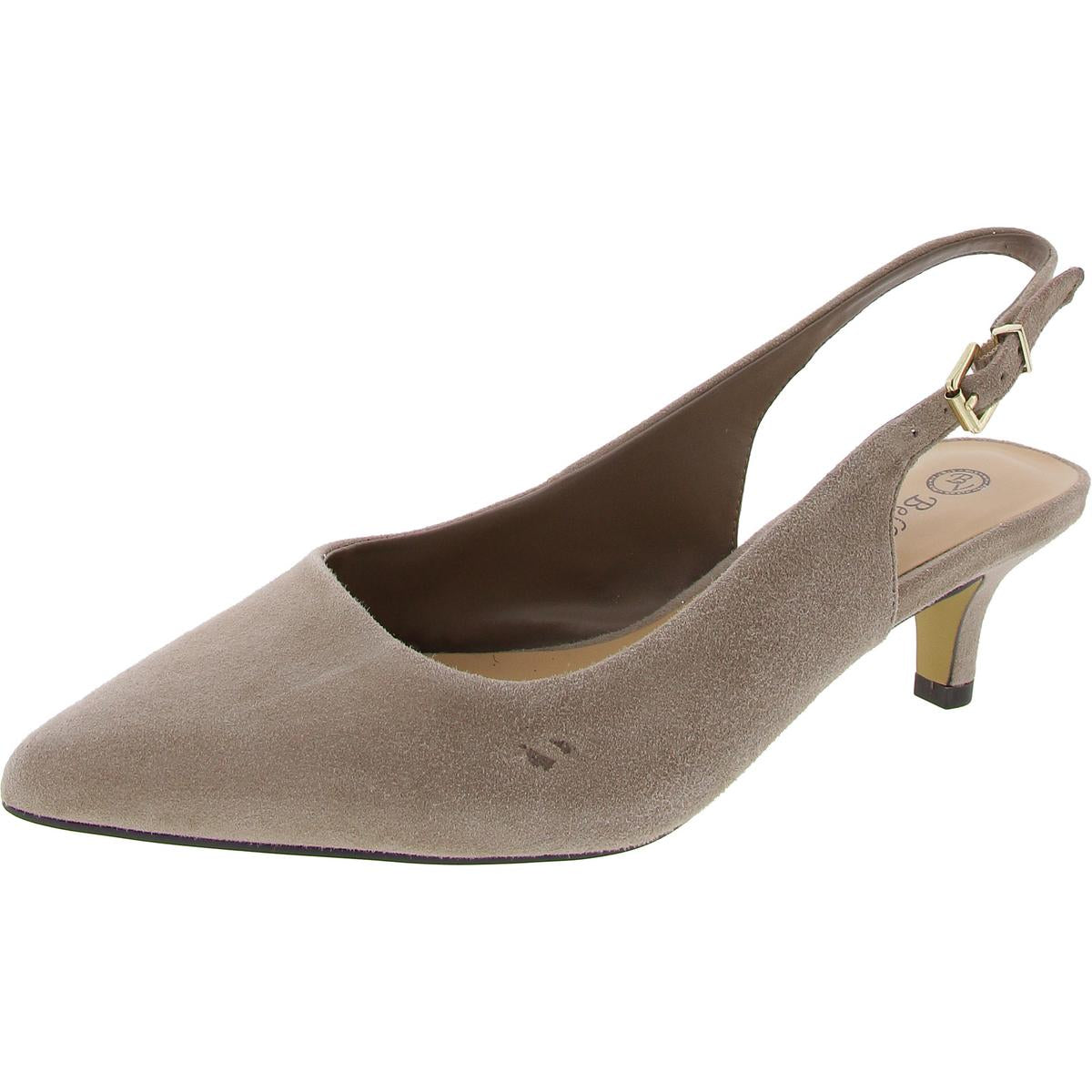 Scarlett Suede Solid Slingback Heels