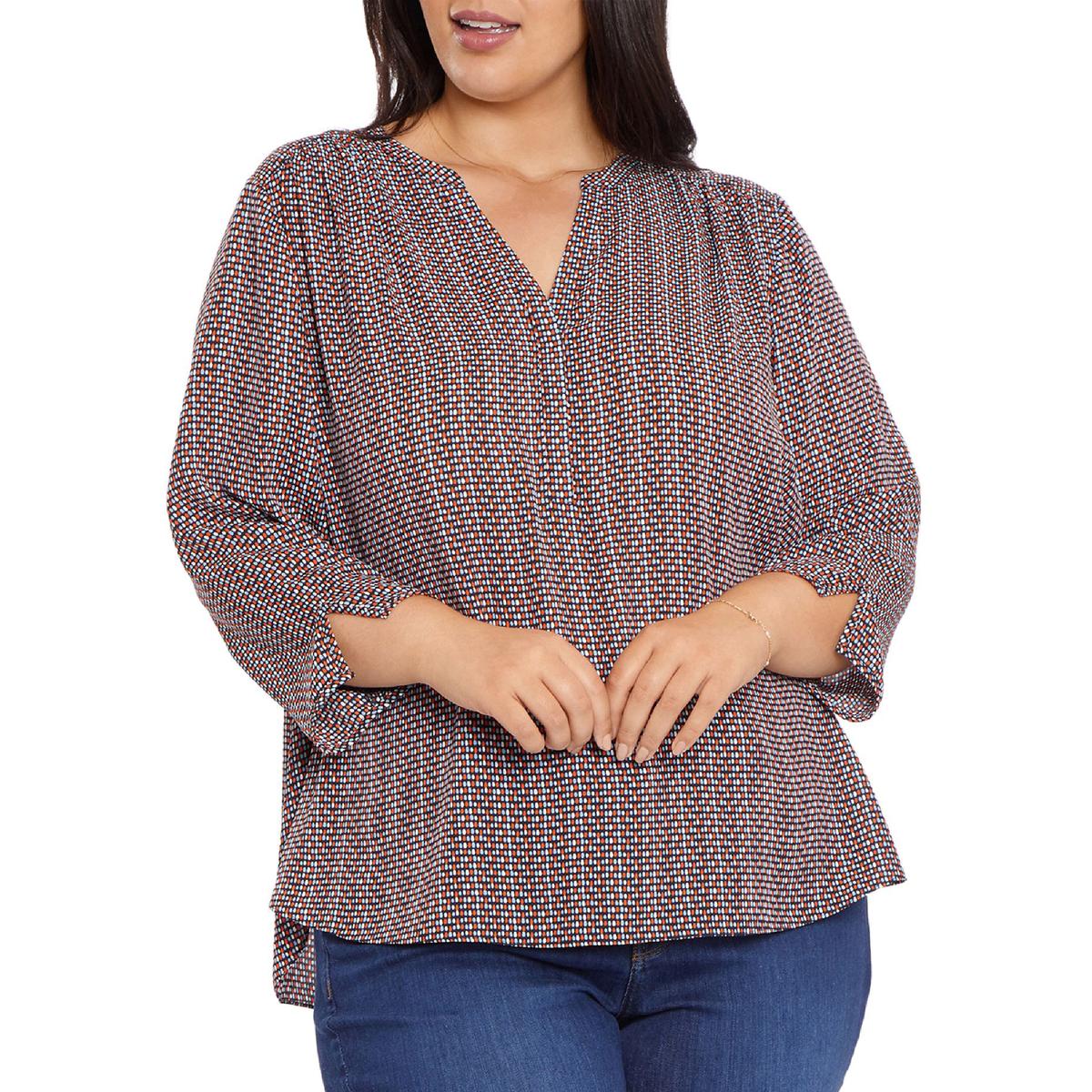 Perfect Polka Dot V Neck Blouse