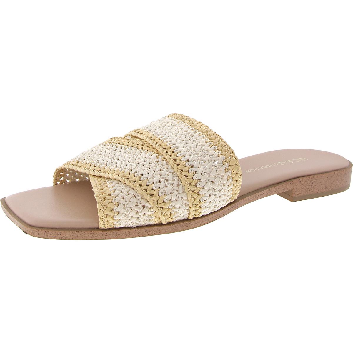 Lileen Woven Slip On Slide Sandals
