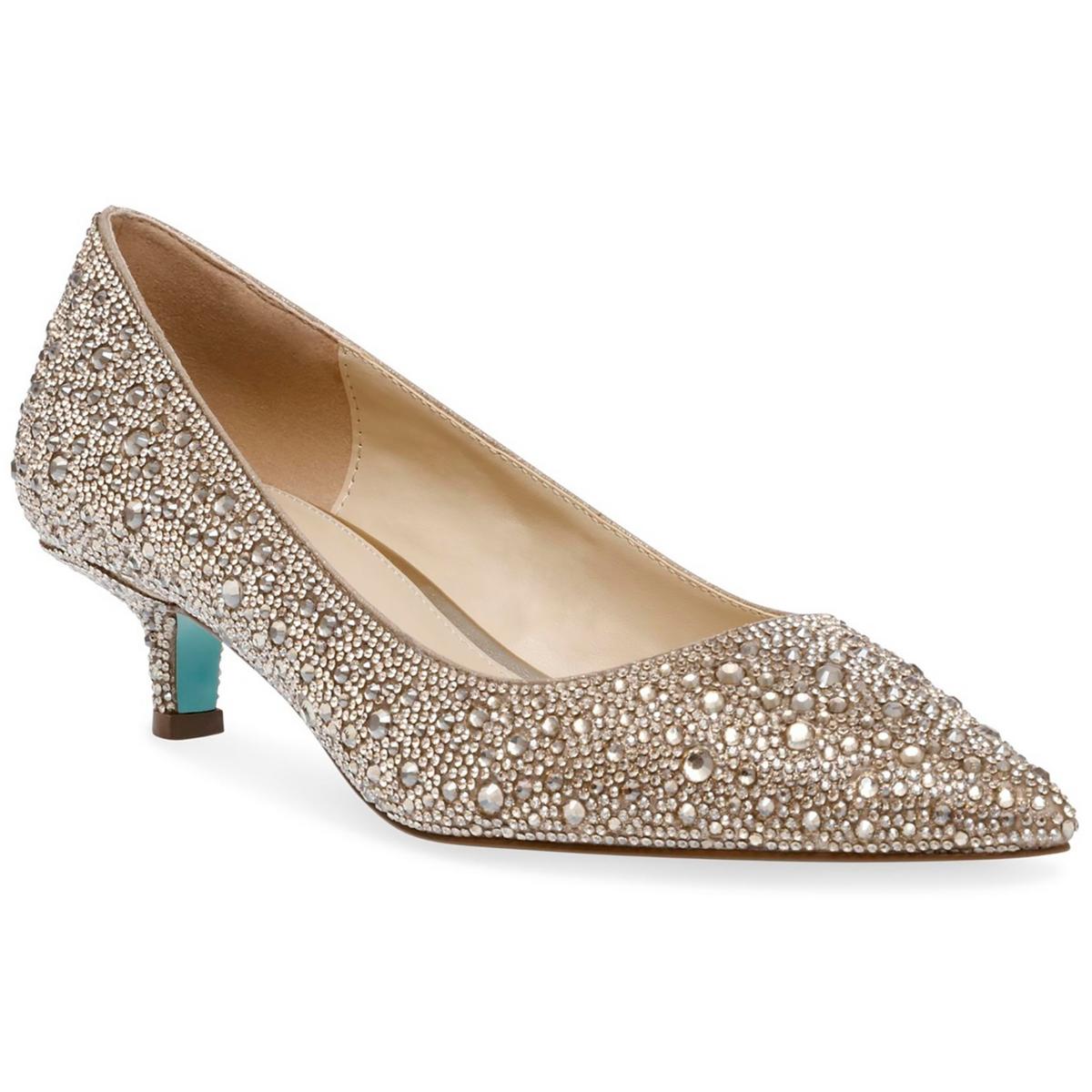 Scout  Shimmer Rhinestone Kitten Heels