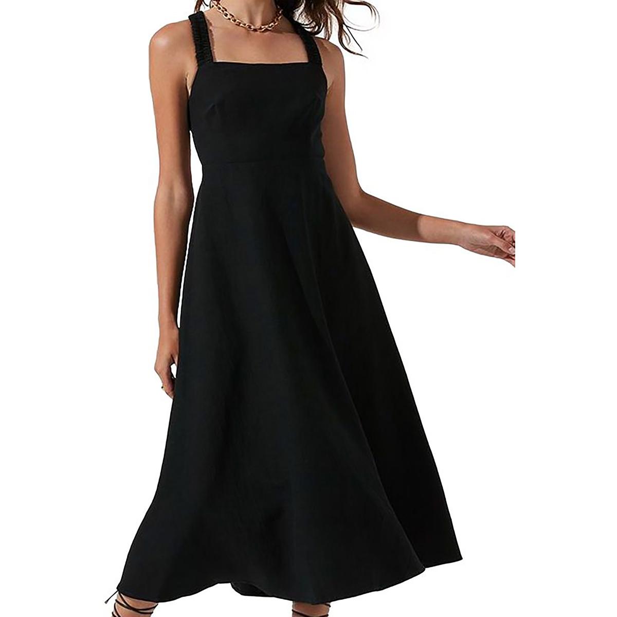 ASTR The Label Valenz Sleeveless Criss-Cross Square Neck Sundress