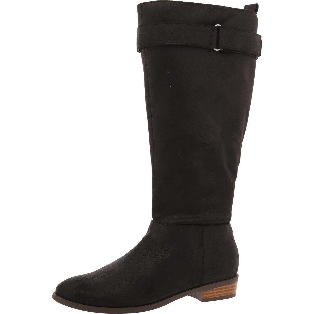 Faux Suede Extra Wide Calf Knee-High Boots